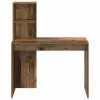 Asztal polcokkal tárolóval Régi fa 102 x 50 x 124 cm Faanyag