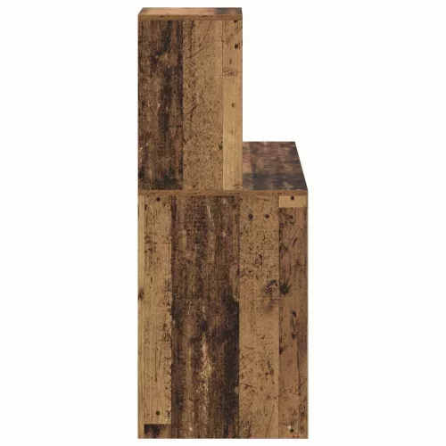 Asztal polcokkal tárolóval Régi fa 102 x 50 x 124 cm Faanyag