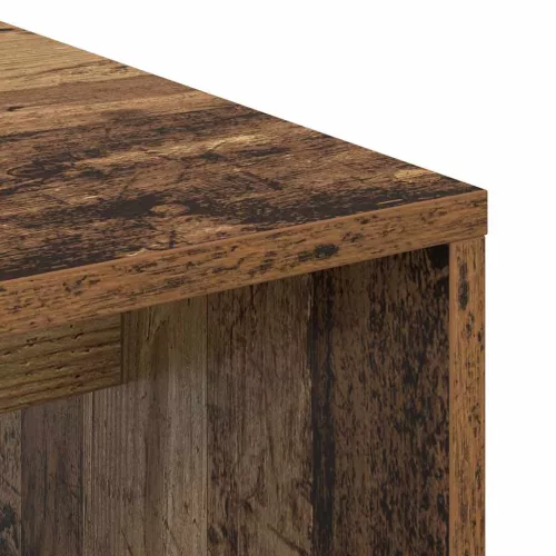 Asztal polcokkal tárolóval Régi fa 102 x 50 x 124 cm Faanyag