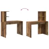 Asztal polcokkal tárolóval Régi fa 102 x 50 x 124 cm Faanyag