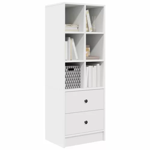 Magasfiú fiókkal Fehér 45.5 x 34 x 127 cm Faanyag