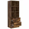 Magasfiú fiókkal Füstölt tölgy 45.5 x 34 x 127 cm Faanyag