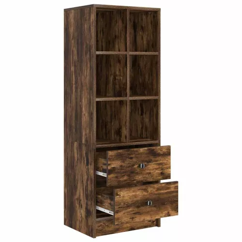 Magasfiú fiókkal Füstölt tölgy 45.5 x 34 x 127 cm Faanyag