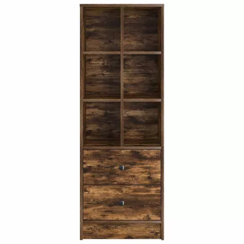 Magasfiú fiókkal Füstölt tölgy 45.5 x 34 x 127 cm Faanyag