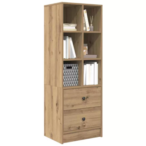 Magasfiú fiókkal kézműves tölgy 45.5 x 34 x 127 cm Faanyag