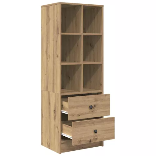 Magasfiú fiókkal kézműves tölgy 45.5 x 34 x 127 cm Faanyag
