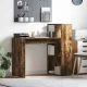Asztal polcokkal Füstölt tölgy 108 x 55 x 103,5 cm Faanyag