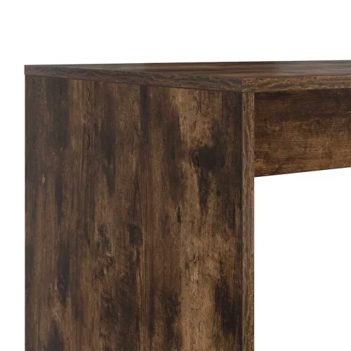 Asztal polcokkal Füstölt tölgy 108 x 55 x 103,5 cm Faanyag
