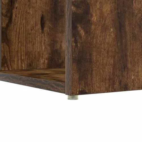 Asztal polcokkal Füstölt tölgy 108 x 55 x 103,5 cm Faanyag