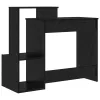 Asztal polcokkal Fekete tölgy 106 x 40 x 88,5 cm Faanyag