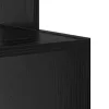 Asztal polcokkal Fekete tölgy 106 x 40 x 88,5 cm Faanyag
