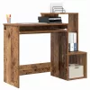 Asztal polcokkal tárolóval Régi fa 106 x 40 x 88,5 cm Faanyag