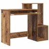 Asztal polcokkal tárolóval Régi fa 106 x 40 x 88,5 cm Faanyag
