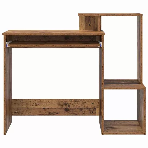 Asztal polcokkal tárolóval Régi fa 106 x 40 x 88,5 cm Faanyag