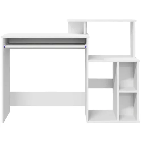 Íróasztal tárolóval Fehér 120.5 x 44 x 88.5 cm Faanyag