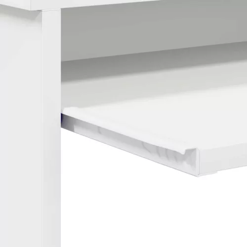 Íróasztal tárolóval Fehér 120.5 x 44 x 88.5 cm Faanyag