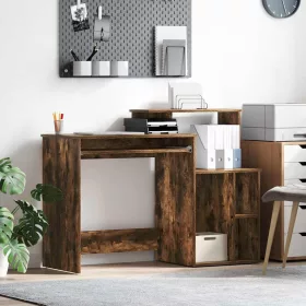   Íróasztal tárolóval Füstölt tölgy 120.5 x 44 x 88.5 cm Faanyag