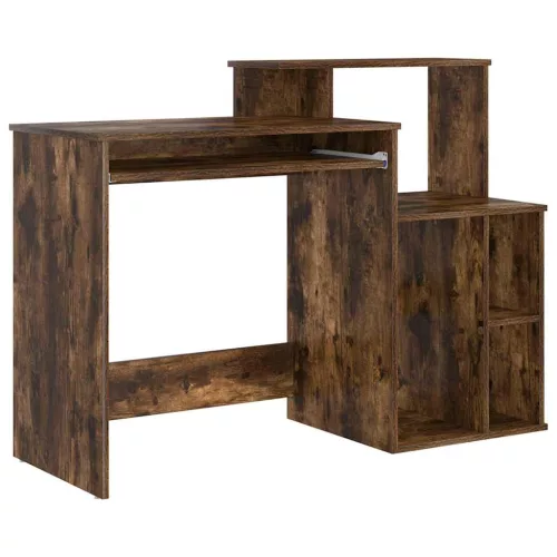 Íróasztal tárolóval Füstölt tölgy 120.5 x 44 x 88.5 cm Faanyag