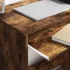 Íróasztal tárolóval Füstölt tölgy 120.5 x 44 x 88.5 cm Faanyag