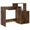 Íróasztal tárolóval Füstölt tölgy 120.5 x 44 x 88.5 cm Faanyag