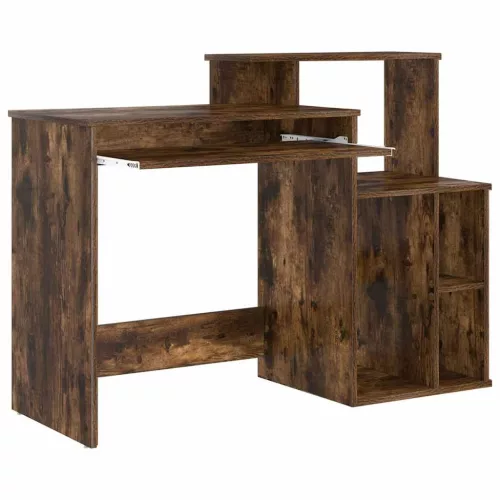 Íróasztal tárolóval Füstölt tölgy 120.5 x 44 x 88.5 cm Faanyag