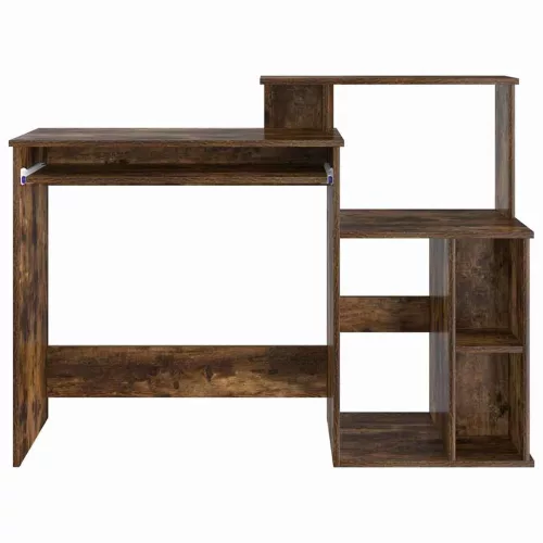 Íróasztal tárolóval Füstölt tölgy 120.5 x 44 x 88.5 cm Faanyag