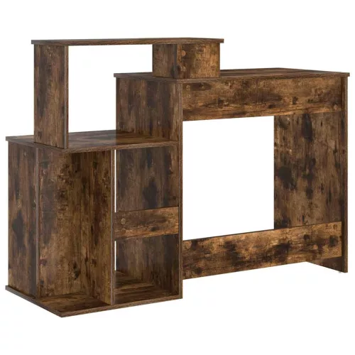 Íróasztal tárolóval Füstölt tölgy 120.5 x 44 x 88.5 cm Faanyag