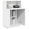 Asztal polcokkal tárolóval Fehér 71.5 x 31.5 x 106.5 cm Faanyag