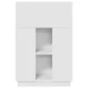 Asztal polcokkal tárolóval Fehér 71.5 x 31.5 x 106.5 cm Faanyag