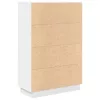 Asztal polcokkal tárolóval Fehér 71.5 x 31.5 x 106.5 cm Faanyag