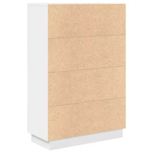 Asztal polcokkal tárolóval Fehér 71.5 x 31.5 x 106.5 cm Faanyag