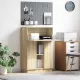 Asztal polcokkal sonoma tölgy 71.5 x 31.5 x 106.5 cm Faanyag