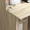 Asztal polcokkal sonoma tölgy 71.5 x 31.5 x 106.5 cm Faanyag