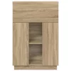 Asztal polcokkal sonoma tölgy 71.5 x 31.5 x 106.5 cm Faanyag
