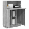 Asztal polcokkal ajtóval Szürke 71.5 x 31.5 x 106.5 cm Faanyag