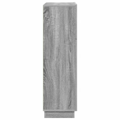 Asztal polcokkal ajtóval Szürke 71.5 x 31.5 x 106.5 cm Faanyag