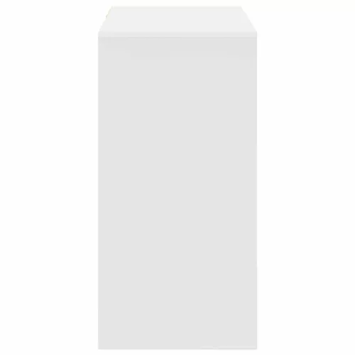 Asztal fiókkal polcokkal Fehér 90 x 37,5 x 75 cm Faanyag