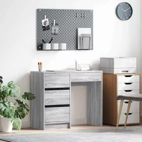 Asztal fiókkal Szürke Sonoma 90 x 37,5 x 75 cm Faanyag
