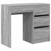 Asztal fiókkal Szürke Sonoma 90 x 37,5 x 75 cm Faanyag