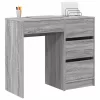Asztal fiókkal Szürke Sonoma 90 x 37,5 x 75 cm Faanyag