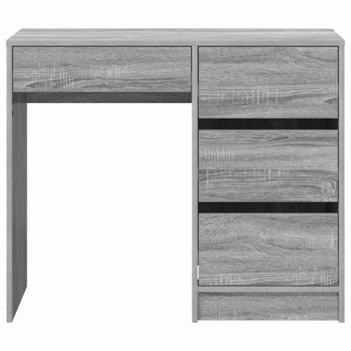 Asztal fiókkal Szürke Sonoma 90 x 37,5 x 75 cm Faanyag
