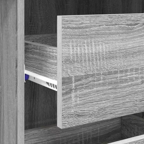 Asztal fiókkal Szürke Sonoma 90 x 37,5 x 75 cm Faanyag