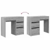 Asztal fiókkal Szürke Sonoma 90 x 37,5 x 75 cm Faanyag