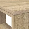 Asztal polcokkal tárolóval sonoma tölgy 90 x 50 x 75 cm Faanyag