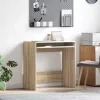 Asztal polcokkal sonoma tölgy 77.5 x 43 x 79 cm Faanyag