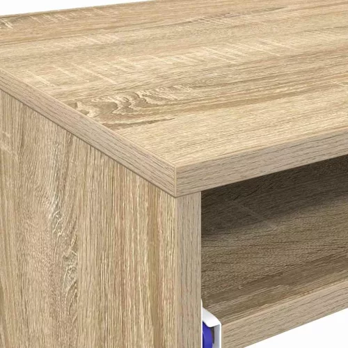 Asztal polcokkal sonoma tölgy 77.5 x 43 x 79 cm Faanyag