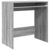 Asztal polcokkal tárolóval Szürke 77.5 x 43 x 79 cm Faanyag