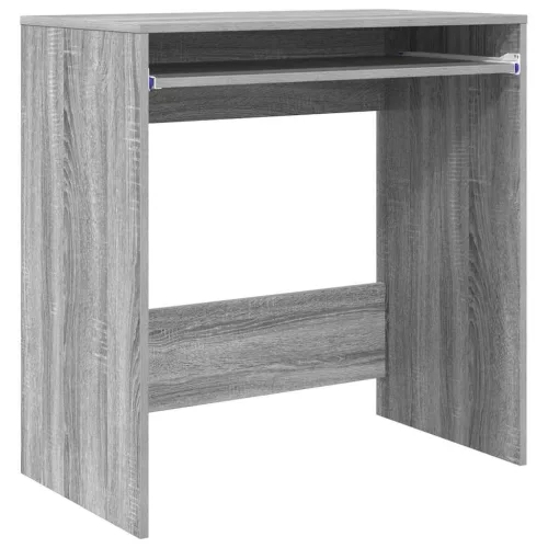 Asztal polcokkal tárolóval Szürke 77.5 x 43 x 79 cm Faanyag