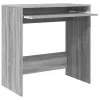 Asztal polcokkal tárolóval Szürke 77.5 x 43 x 79 cm Faanyag
