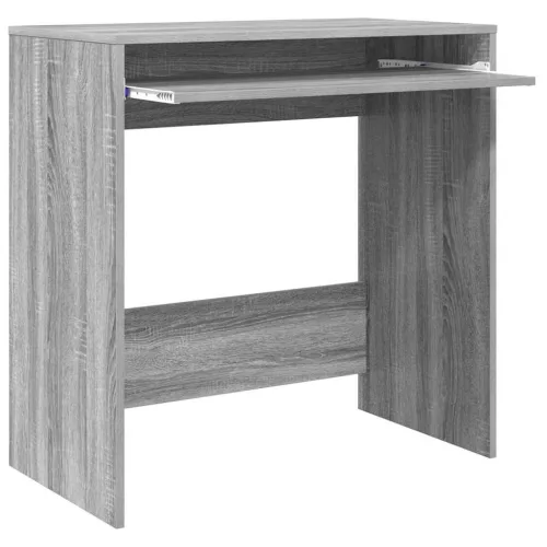 Asztal polcokkal tárolóval Szürke 77.5 x 43 x 79 cm Faanyag